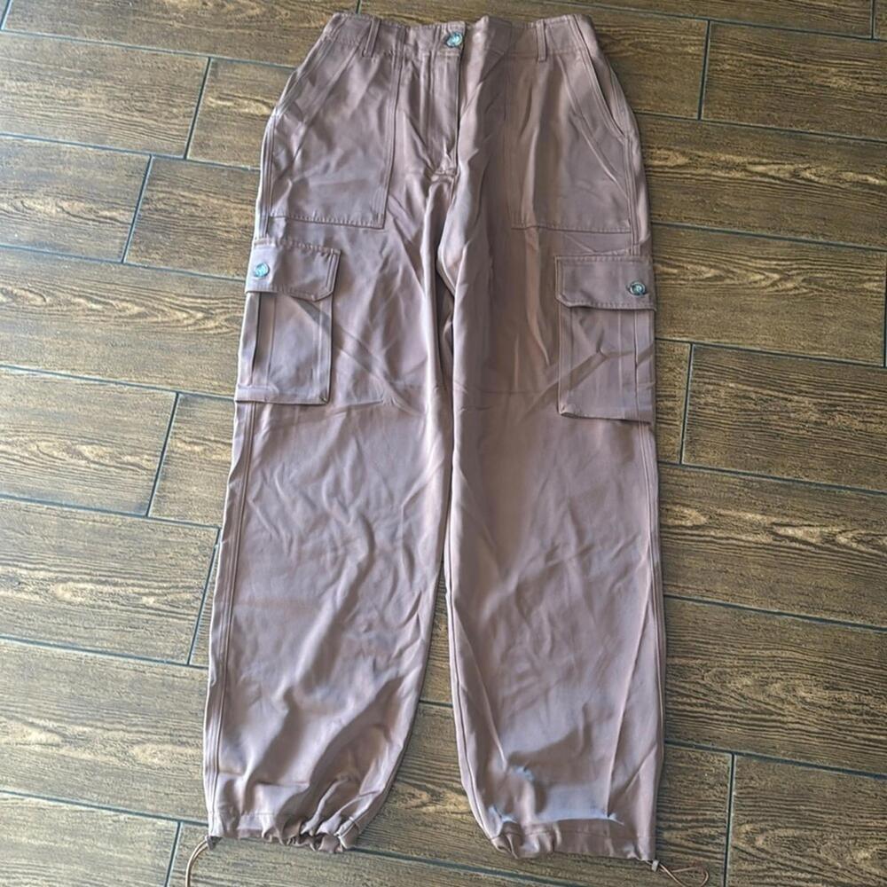 Joie Cargo Crop Pants Brown Womens Size 6